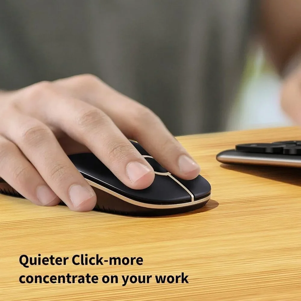 ✨ Mouse Wireless 2.4G Slim Portable Computer with Nano Silent Optical Laptop